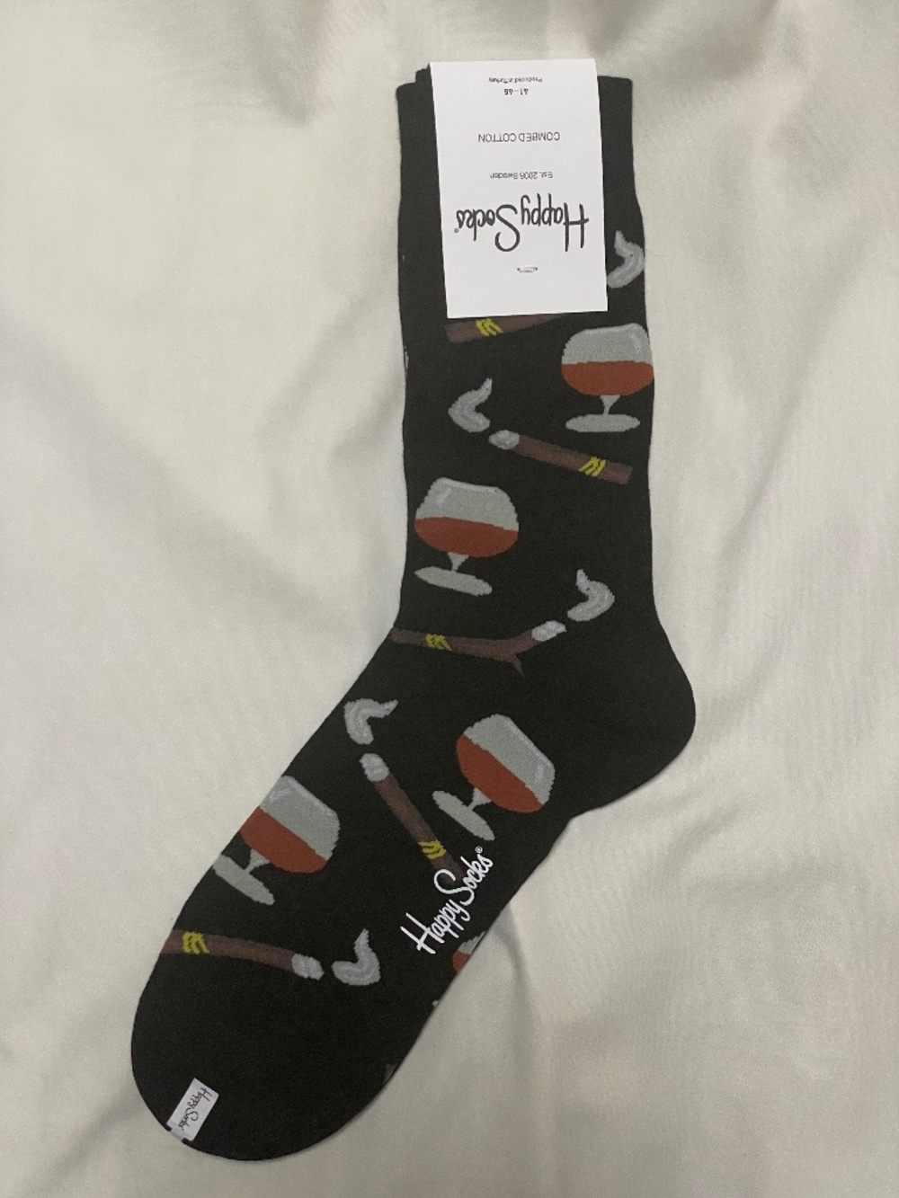 HAPPY SOCKS - Brand new w/ tags, authentic - Size 10-13 (US) - Cigars and drinks